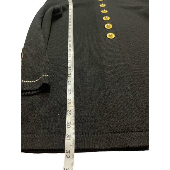 Vintage JSS Black Knit Wear Jacket sz S Wool blend USA Classic Womans - Picture 8 of 13